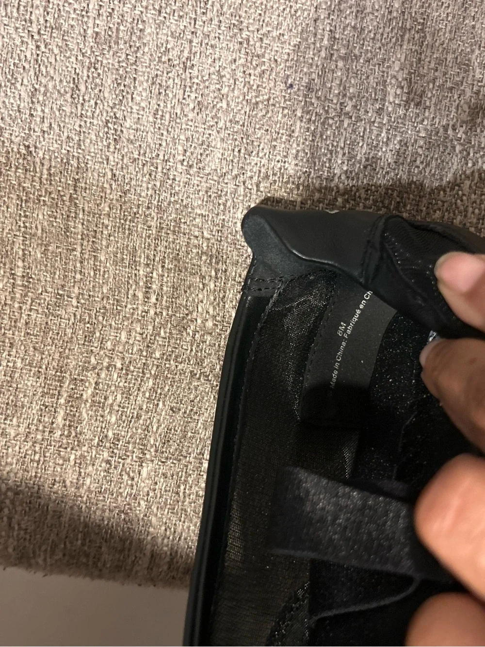 DKNY Black Women's Mesh Slip-On Ballet Flats